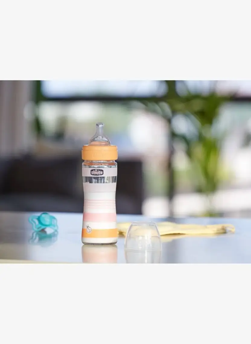 Chicco Bottle Wb Glass Orange Grl 240 Slow Sıl