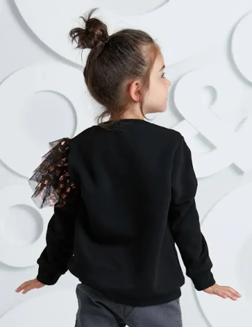 MSHB&G Sıkı Dostlar Tüllü Kız Çocuk Sweatshirt