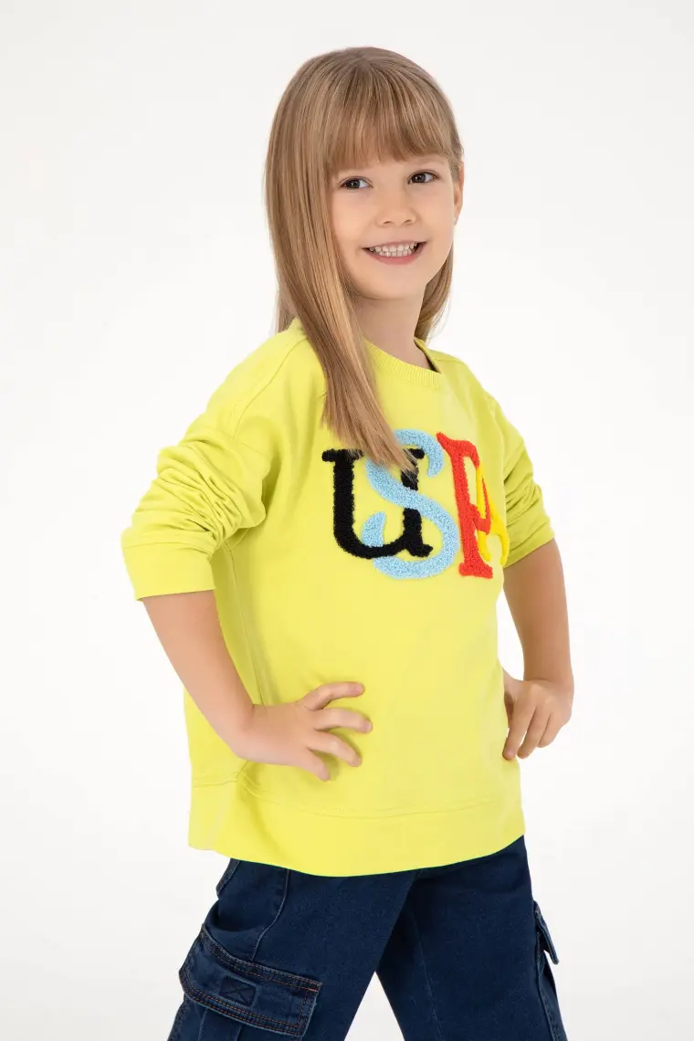 U.S. Polo Assn. Kız Çocuk Fıstık Sweatshirt 50296285-VR087