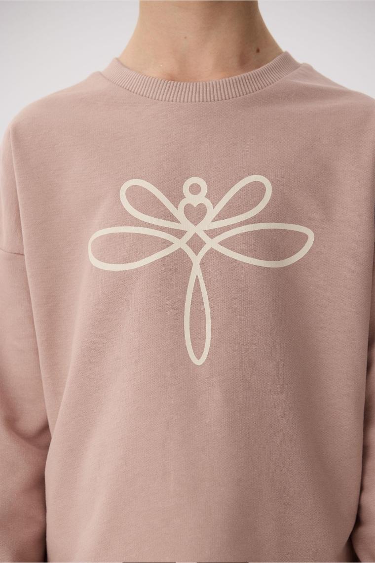 Tyess Bg Store Kız Çocuk Taba Sweatshirt