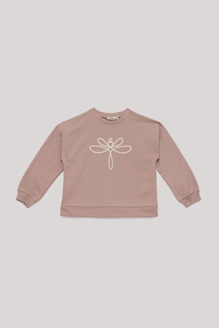 Tyess Bg Store Kız Çocuk Taba Sweatshirt