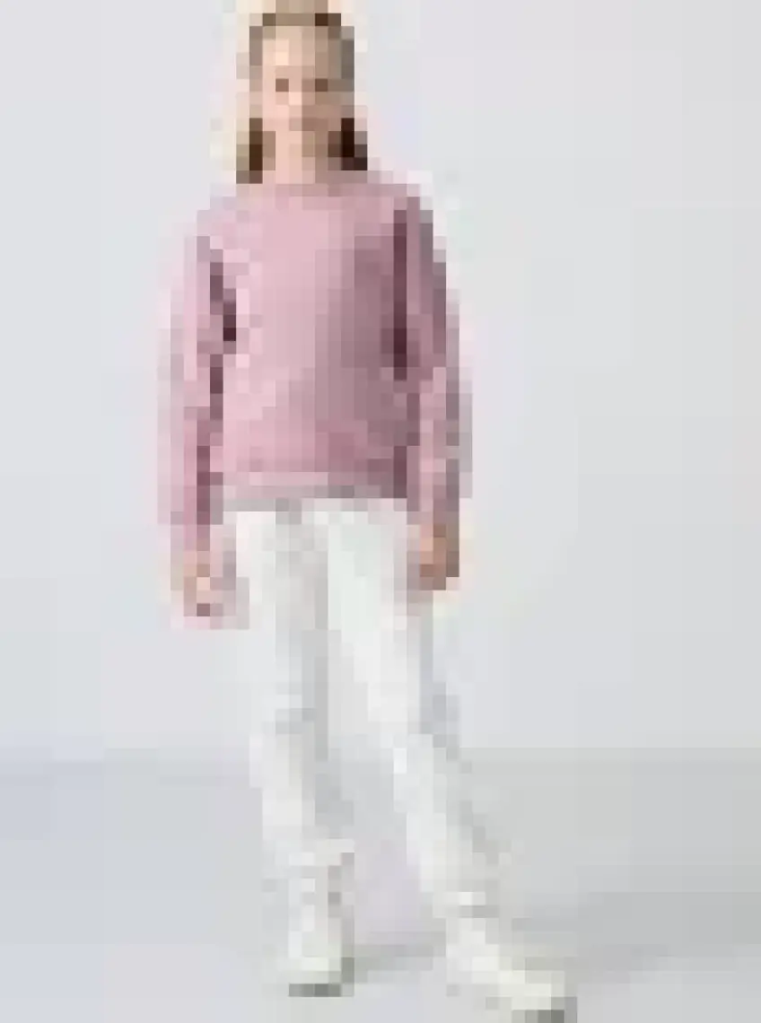 Tommy Life Siyah Pamuklu İçi Tüylü Yumuşak Dokulu Oversize Nakışlı Kız Çocuk Sweatshirt - 75150