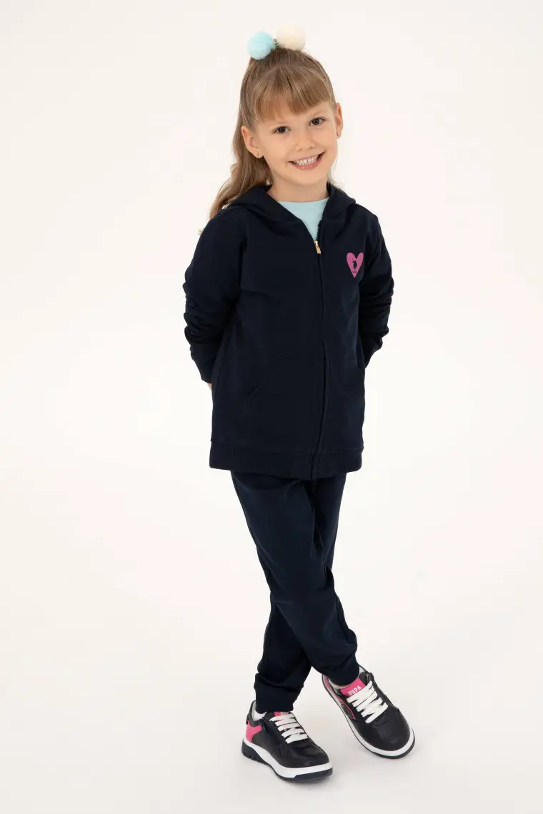 U.S. Polo Assn. Kız Çocuk Lacivert Sweatshirt 50296390-VR033