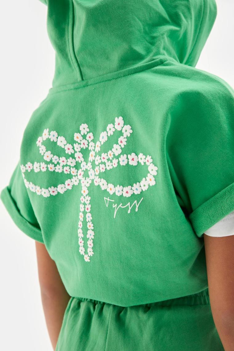 Tyess Kız Çocuk Yeşil Eşofman Üstü 23SS0TJ4706