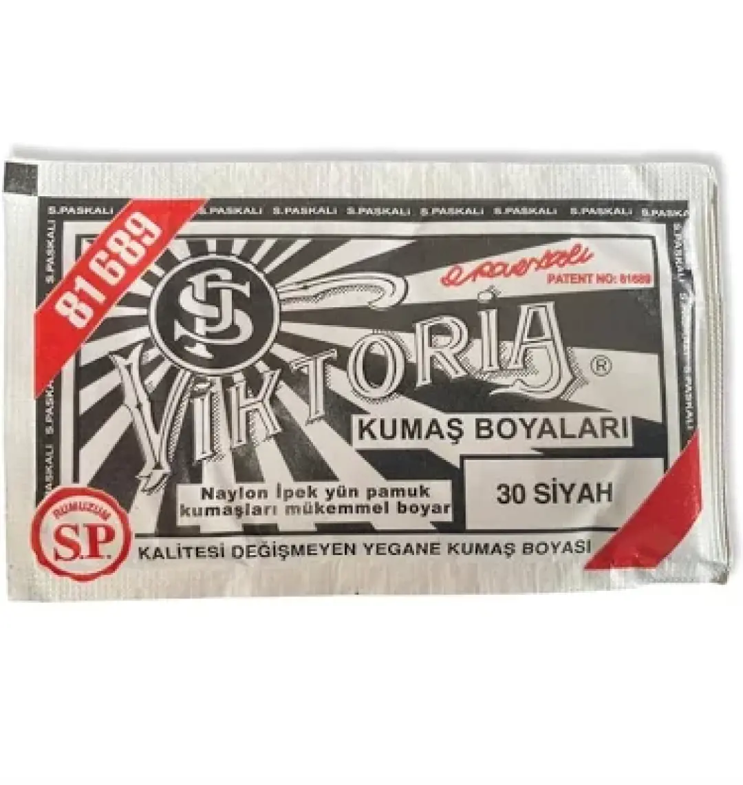 Viktoria 30 Siyah Kumaş Boyası