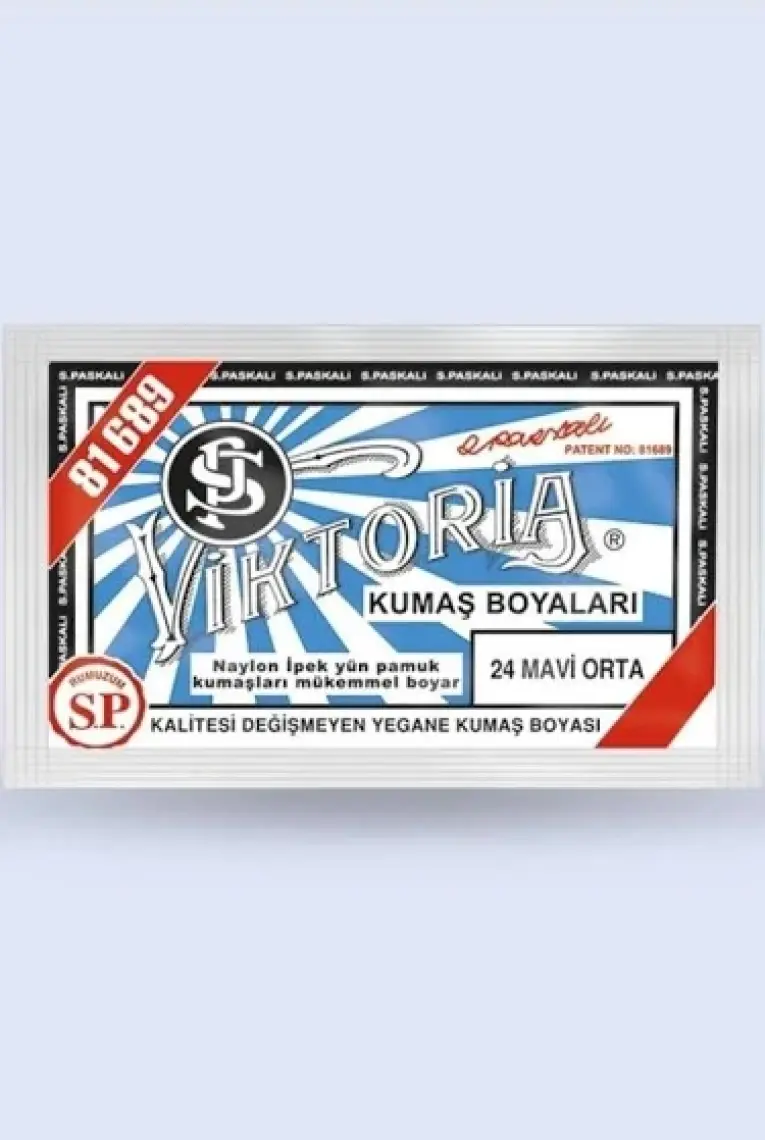 Viktoria Kumaş Boyası 24 Mavi Orta Renk