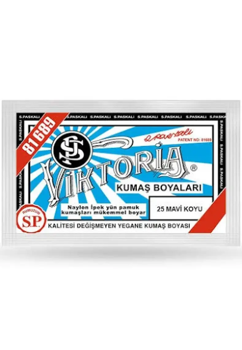 Viktoria Kumaş Boyası 25 Mavi Koyu Renk