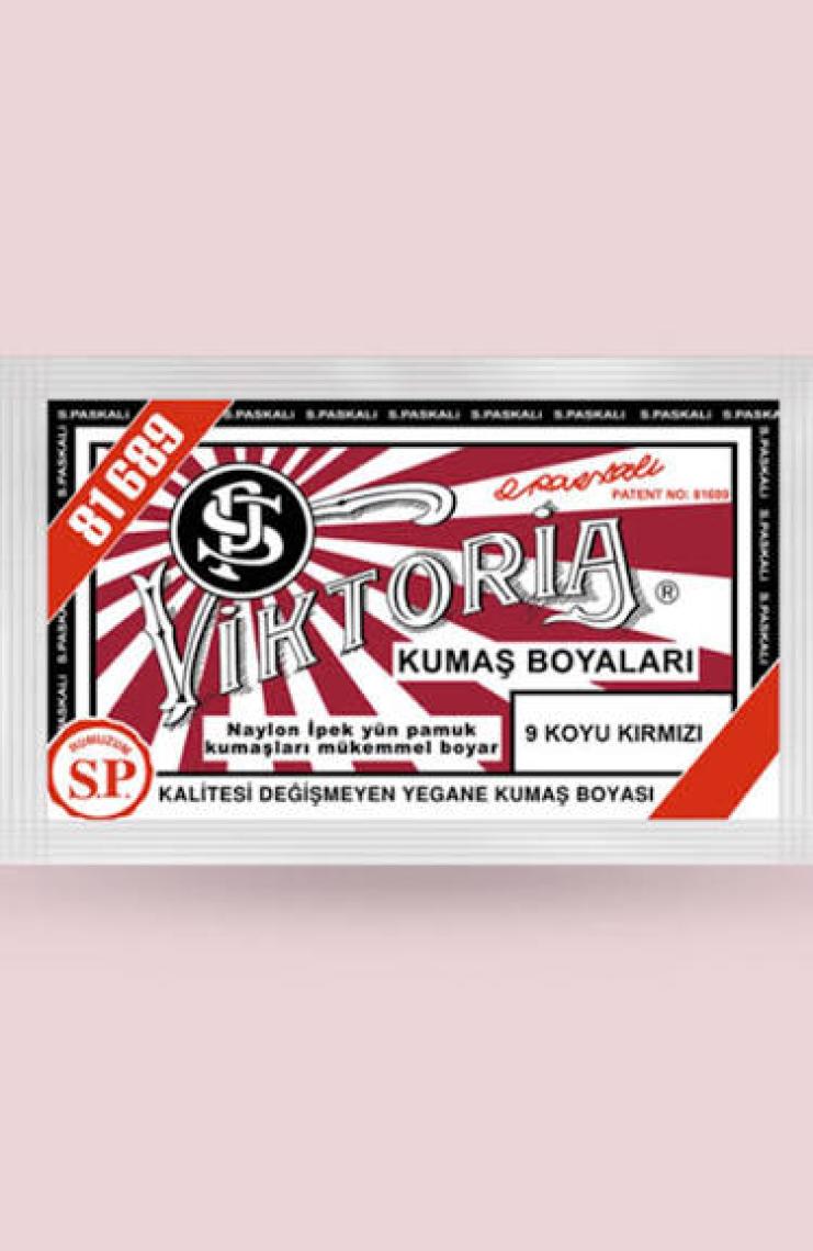 Viktoria Kumaş Boyası 9 Koyu Kırmızı Renk