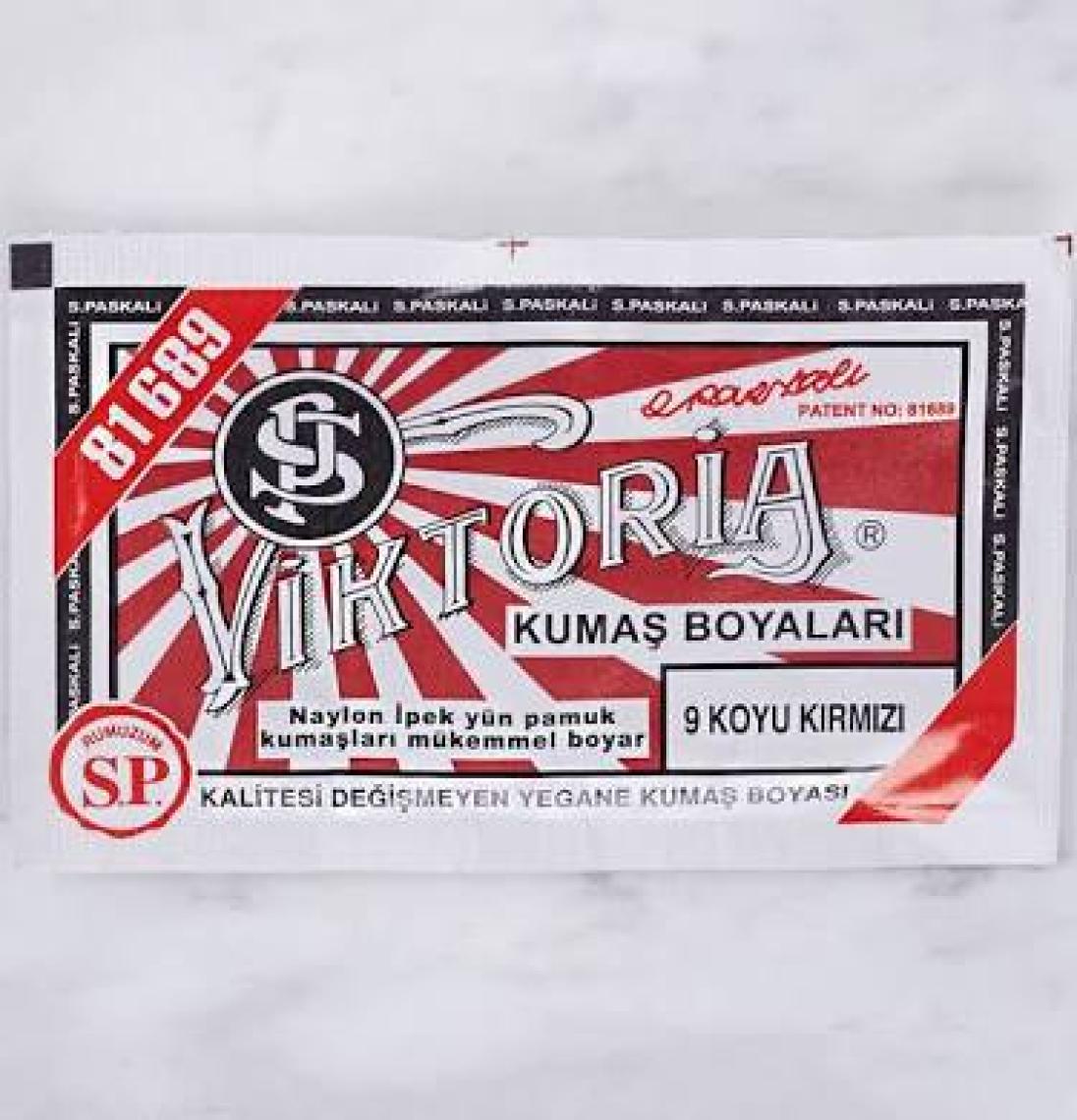 Viktoria Kumaş Boyası 9 Koyu Kırmızı Renk
