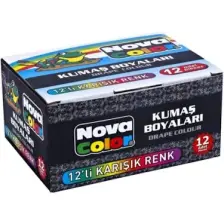 Nova Color 12'li Kumaş Boyası NC-192