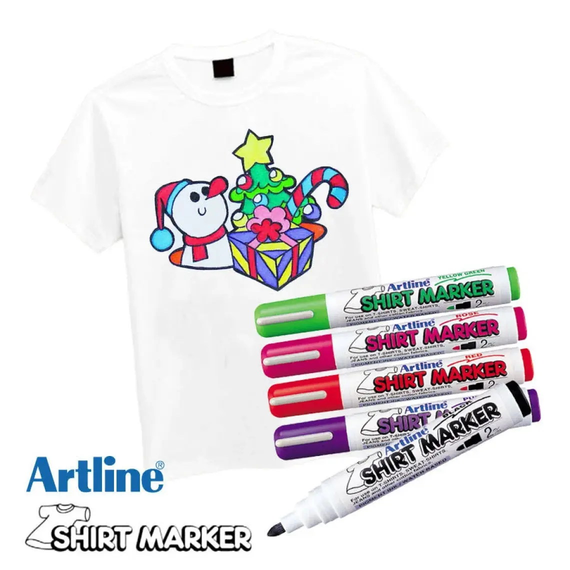 Artline Shirt Marker Tişört Tekstil Kumaş Boyama Kalemi Mavi