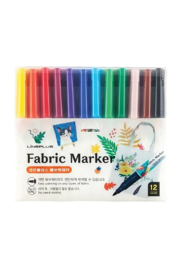 Lineplus Fabric Marker Kumaş Boyama Kalemi 12 Renk