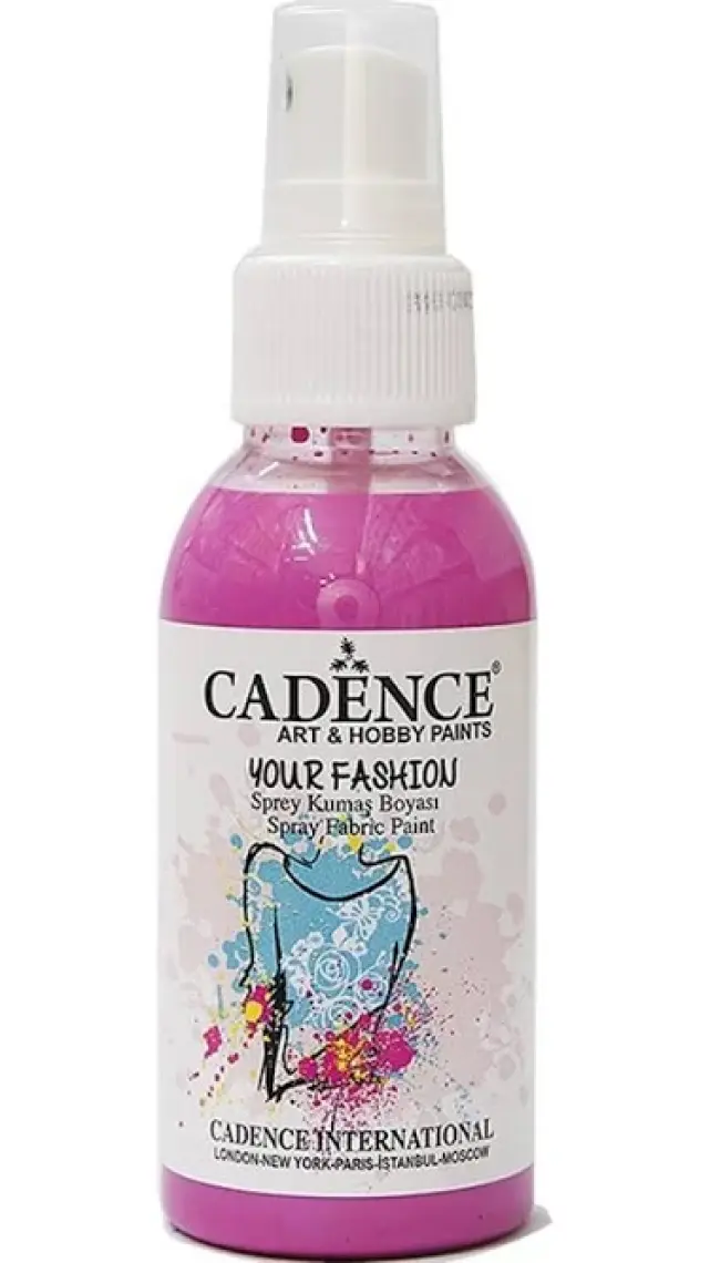 Cadence Your Fashion Sprey Kumaş Boyası 100 Ml. Pembe 1103