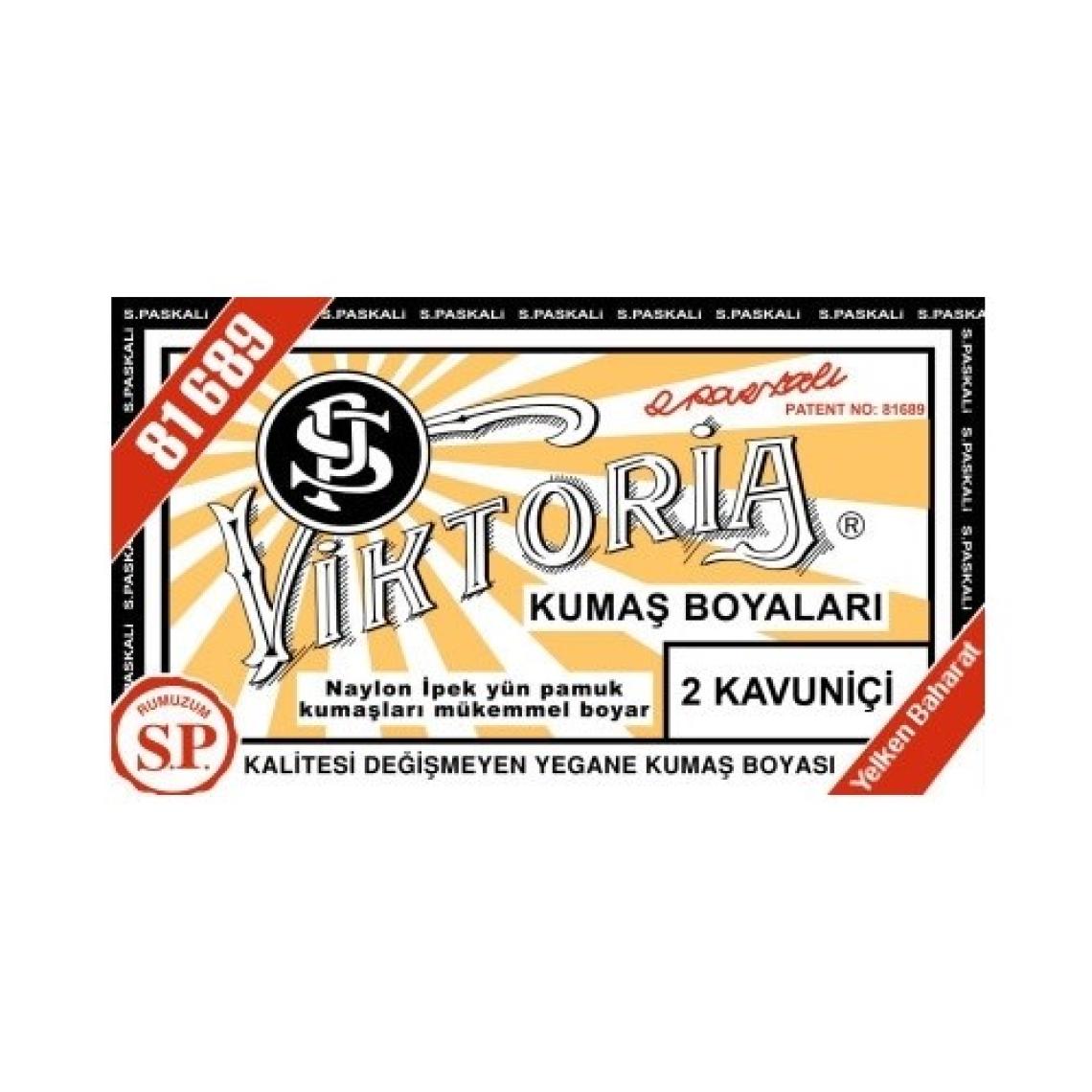 Viktoria Kumaş Boyası Kavuniçi 2Pk+Fiske Sabitleme  1Pk