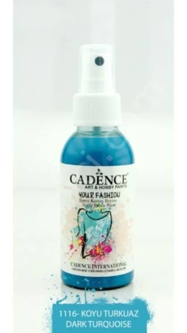Cadence Your Fashion Sprey Kumaş Boyası 100 Ml. Koyu Turkuaz 1116