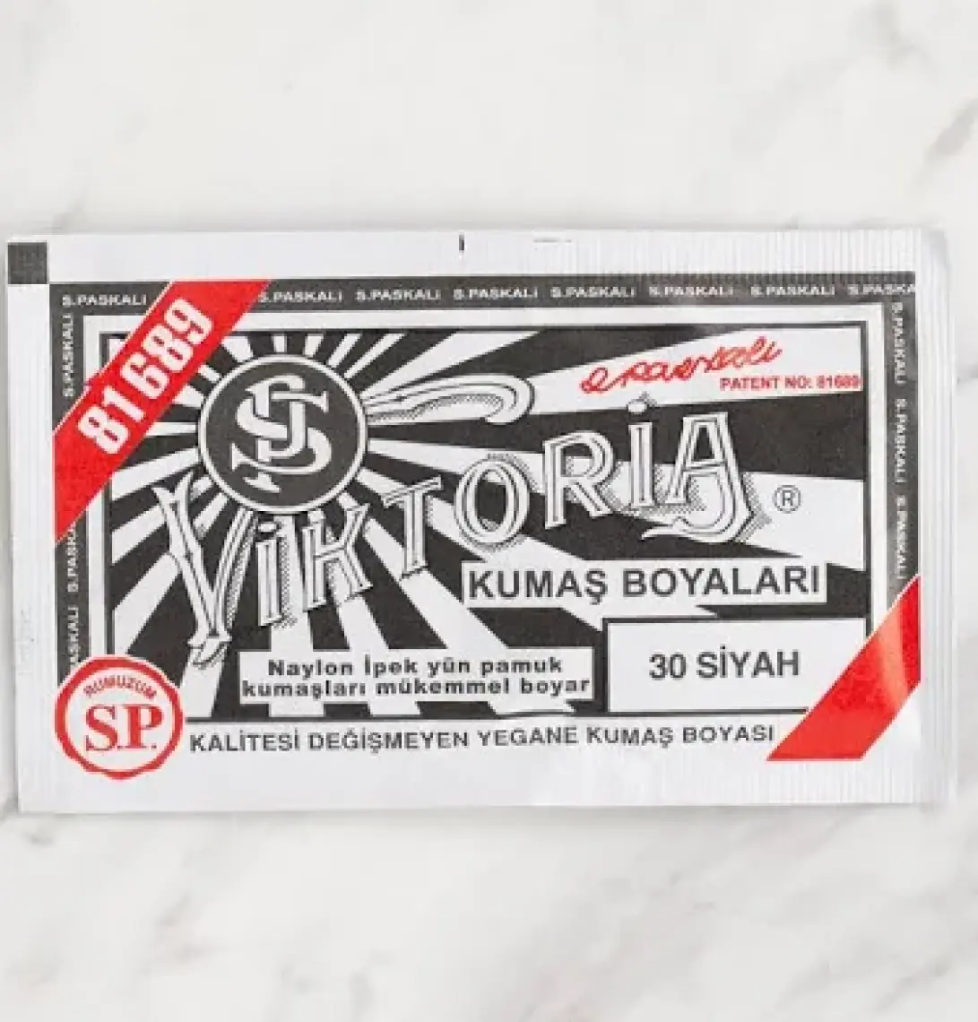 Viktoria 30 Siyah Kumaş Boyası