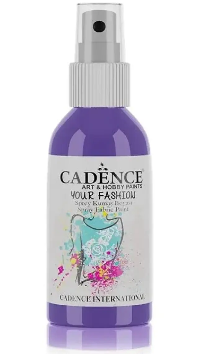 Cadence Your Fashion Sprey Kumaş Boyası 100 Ml. Mor 1120