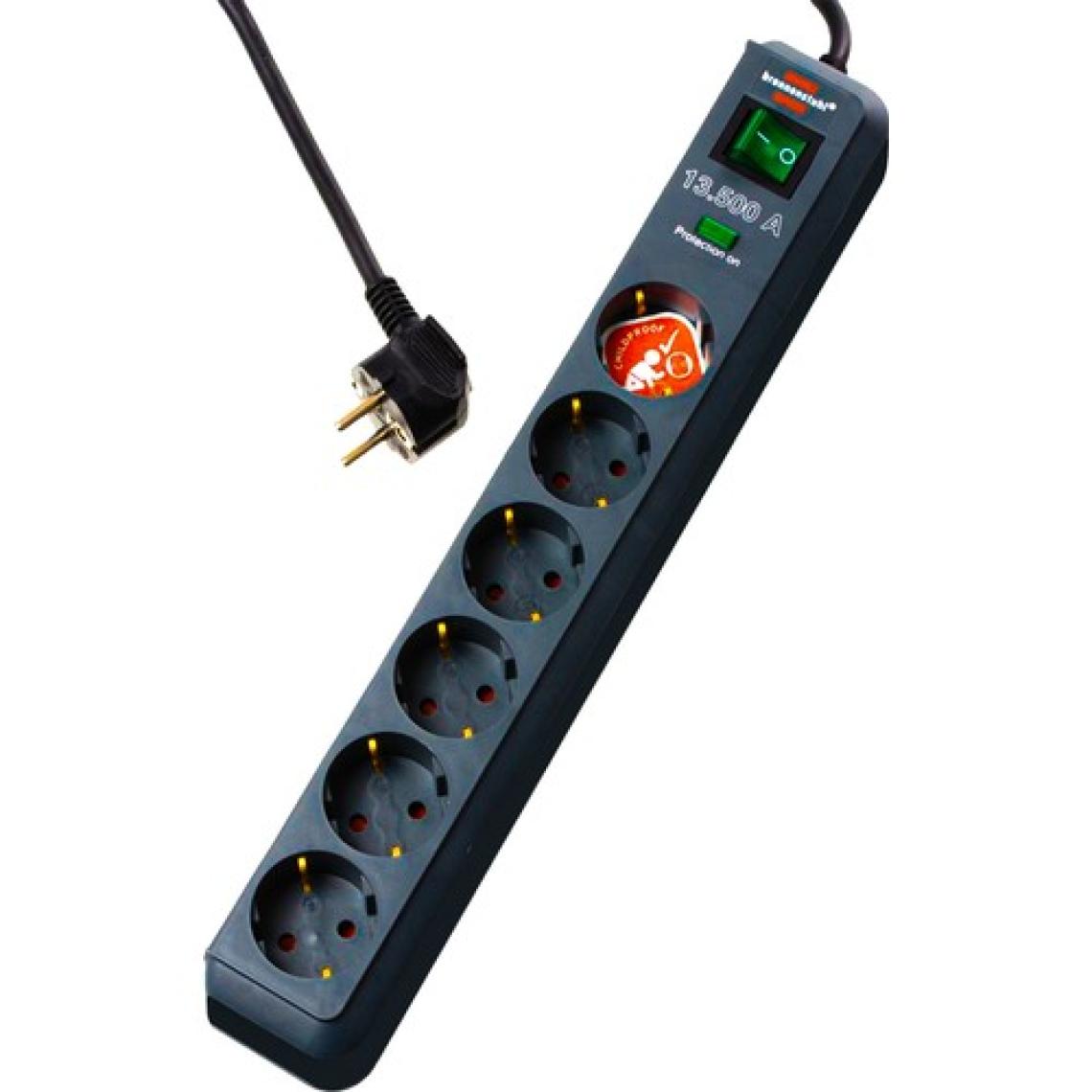 Brennenstuhl Eco-Line 13.500A Işıklı Akım Korumalı Priz