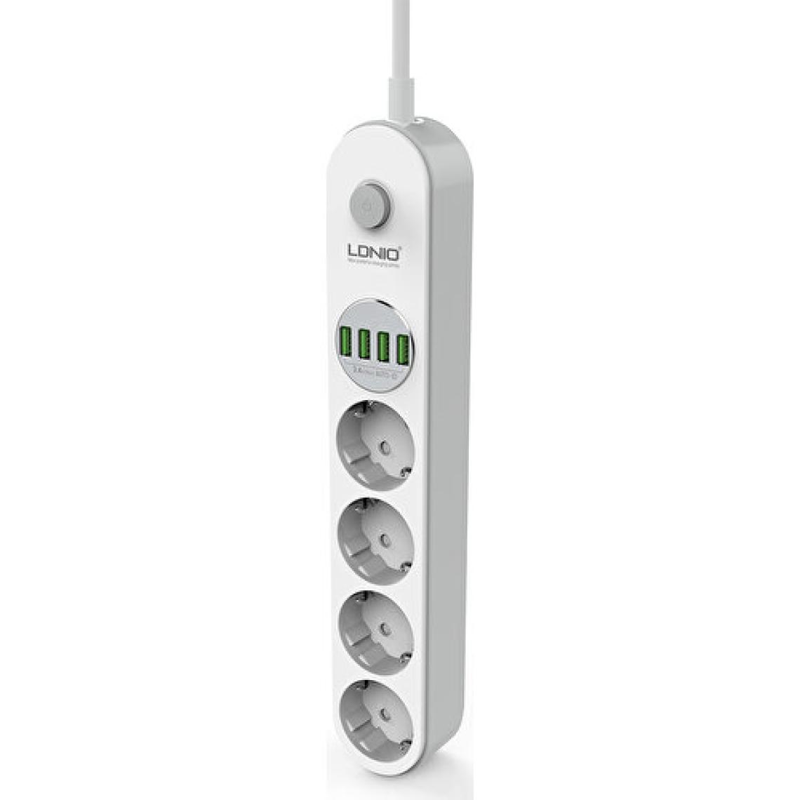 Ldnio Grup Priz 4lü - 3.4A 4x USB Çıkışlı 2 metre -SE4432
