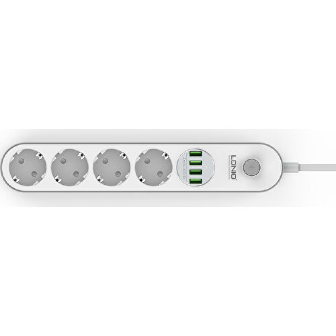 Ldnio Grup Priz 4lü - 3.4A 4x USB Çıkışlı 2 metre -SE4432