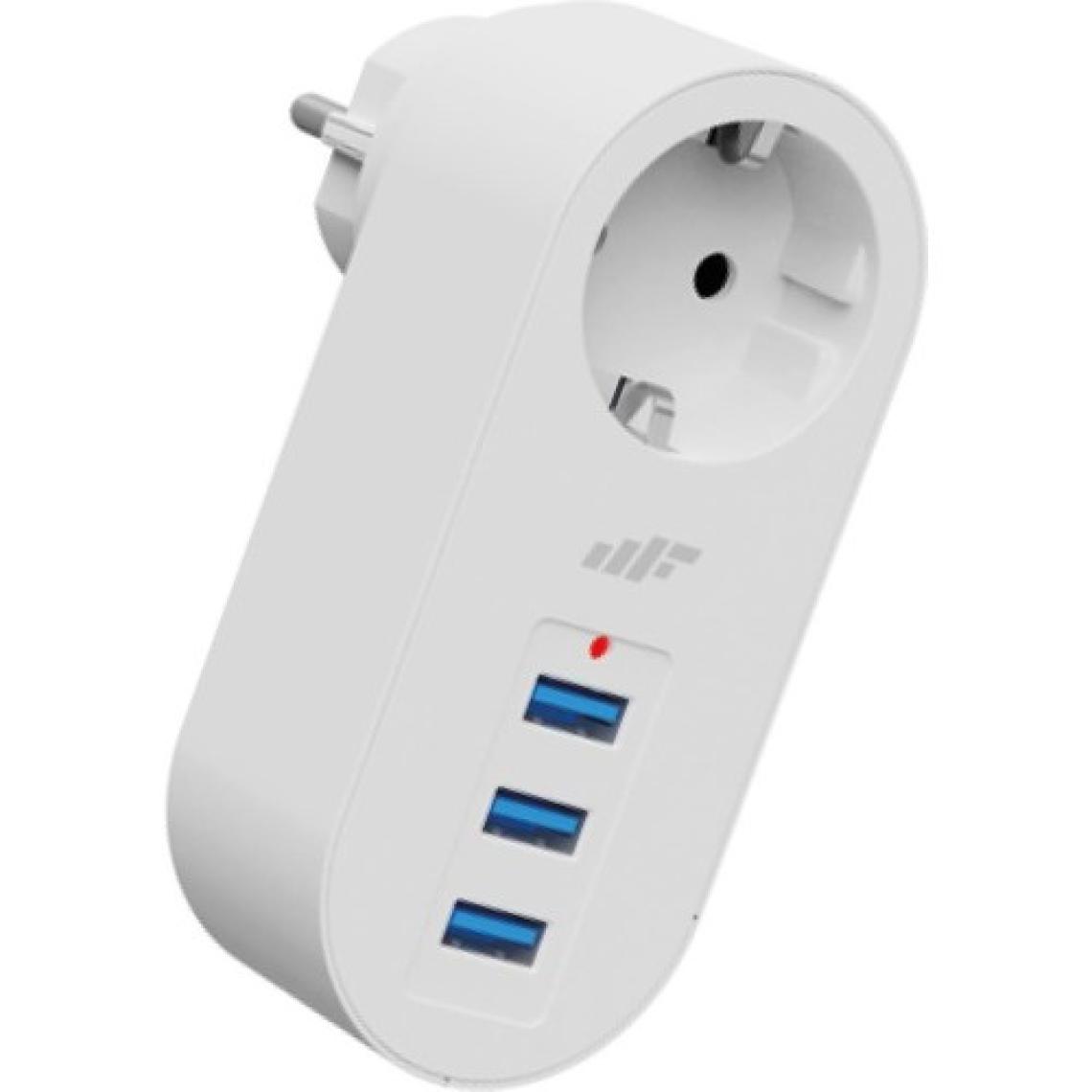 Mf Product Jettpower 0672 3 Usb'li Akım Korumalı Priz - Beyaz