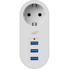 Mf Product Jettpower 0672 3 Usb'li Akım Korumalı Priz - Beyaz