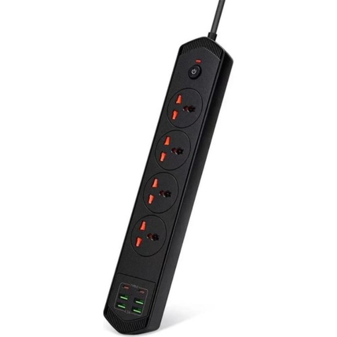 Lisa Butik 10 Girişli  4+4 USB + 2 Type-C Çoklu Priz 2 M Kablolu Akım Korumalı Anahtarlı Uzatma Grup Priz 3000W
