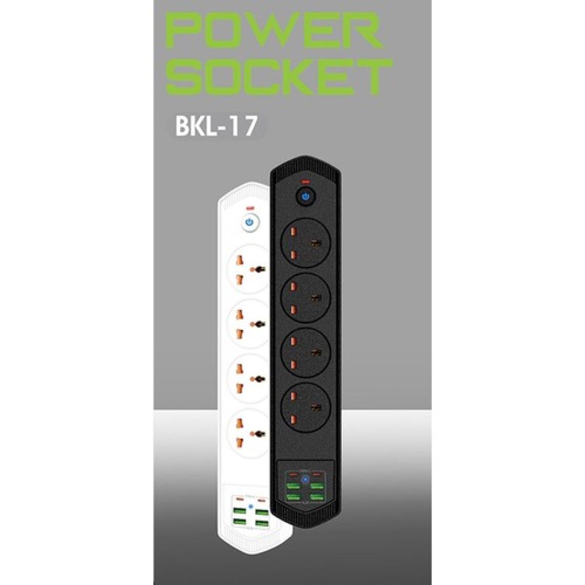 Lisa Butik 10 Girişli  4+4 USB + 2 Type-C Çoklu Priz 2 M Kablolu Akım Korumalı Anahtarlı Uzatma Grup Priz 3000W