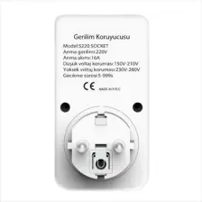 Galaxy Energy S220 16A Ayarlanabilir Voltaj Koruyucu