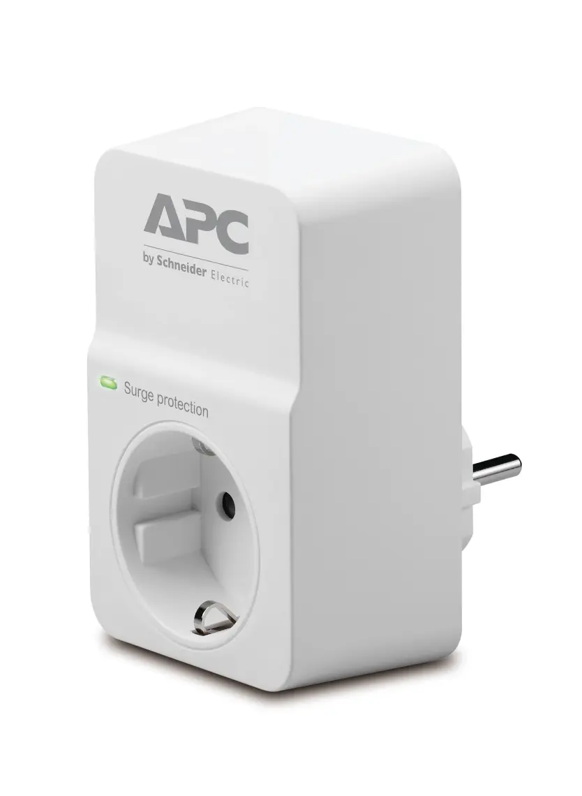 Schneider Electric APC Tekli Akım Korumalı Priz  230V PM1W-GR (Beyaz)
