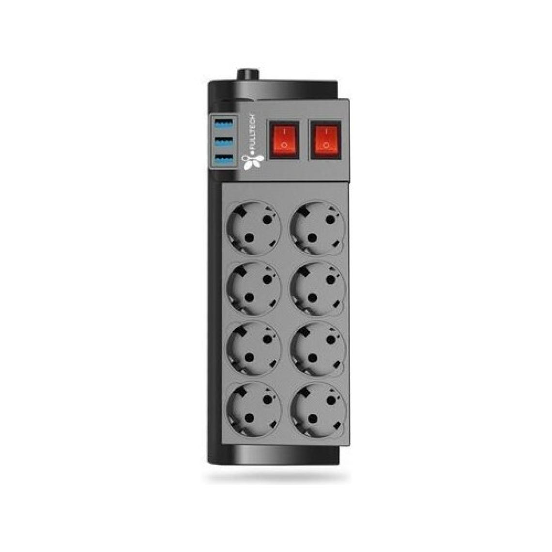 Acl Blic Fulltech 8'li Termal Akım Korumalı Priz 3 USB Li - Çocuk Korumalı