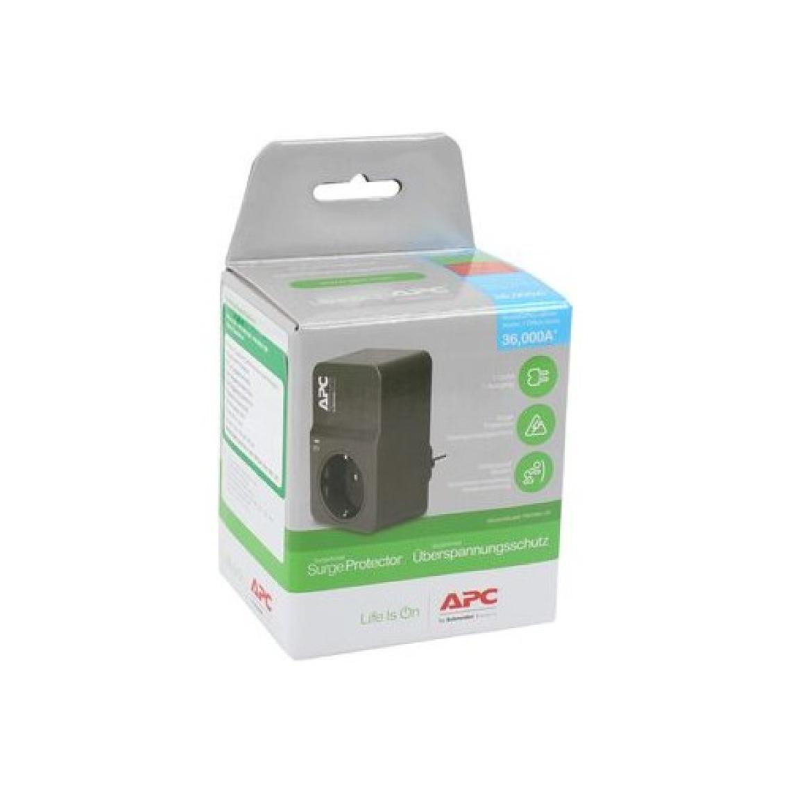 Schneider Electric Apc By Schneider Electric Tekli Akım Korumalı Priz , 918 Joule 36.000 Amper PM1WB-GR (Siyah)