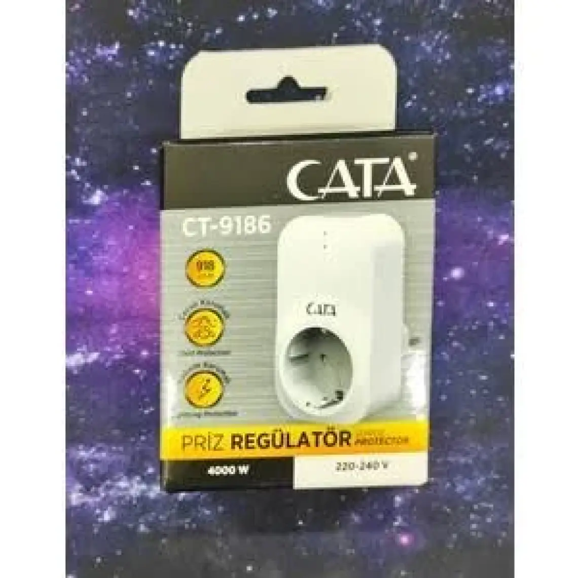 Cata Ct-9186 Tekli Akım Korumalı Priz
