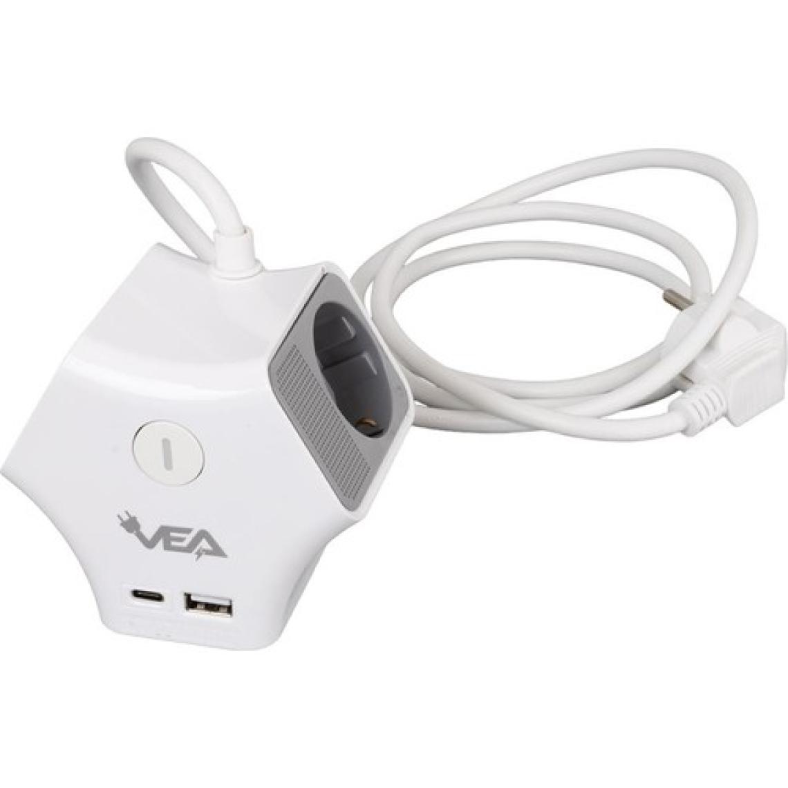 Vea VE-G903YC 3lü Usb+ Type-C Girişli Anahtarlı 1.5 Metre Grup Priz