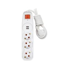 Usb Girişli, Çocuk Kilitli, Anahtarlı Ve Akım Korumalı 3'lü Uzatma Kablosu