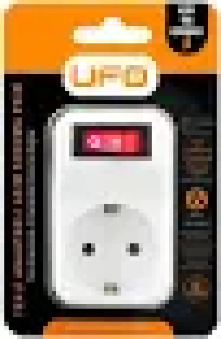 Ufo Tekli Anahtarlı Akım Korumalı Priz Beyaz