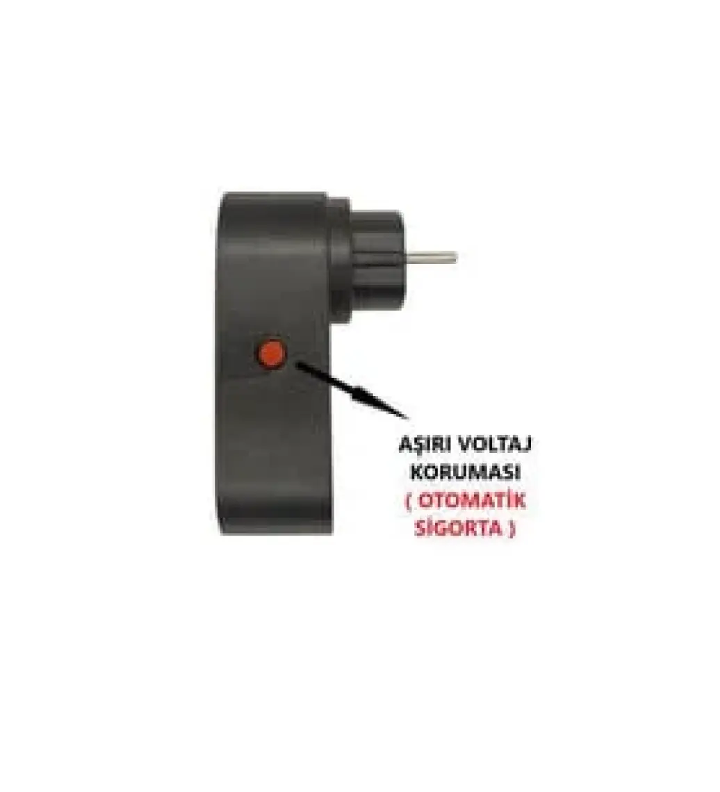 Fulltech Termal Akım Korumalı Tekli Priz - Akıllı Akım Dengeleme - 3xusb  - Isıya Karşı Dayanıklı
