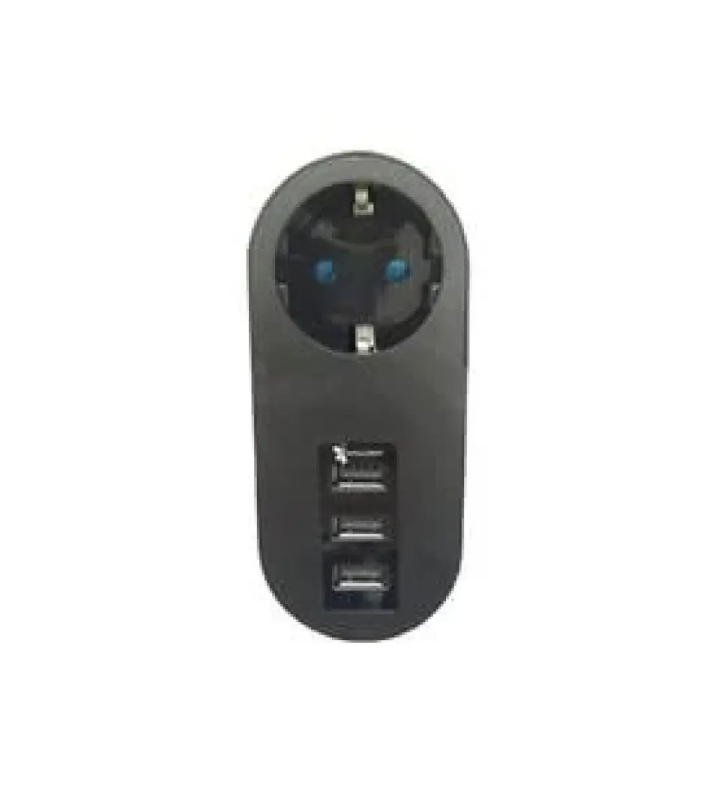Fulltech Termal Akım Korumalı Tekli Priz - Akıllı Akım Dengeleme - 3xusb  - Isıya Karşı Dayanıklı