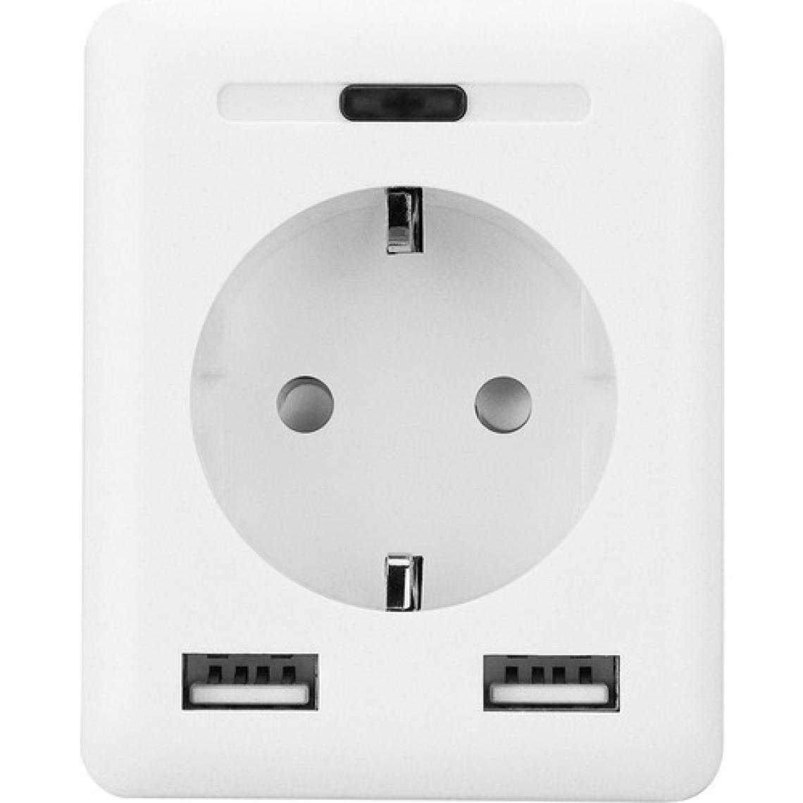 S-Link Swapp SL-04 10A Akım Korumalı Akıllı Priz 2 USB 2.4 Ghz Wifi TUYA Destekli