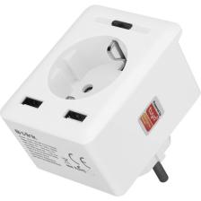 S-Link Swapp SL-04 10A Akım Korumalı Akıllı Priz 2 USB 2.4 Ghz Wifi TUYA Destekli