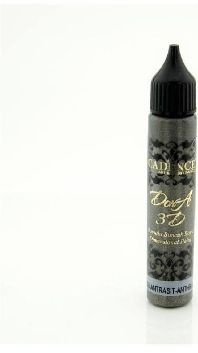 Cadence Antrasit - 3D Boyutlu Boncuk Boya 25 ml
