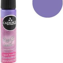 Cadence Metalik Mor - Renkli İnciler Boyutlu Boncuk Boya 25 ML