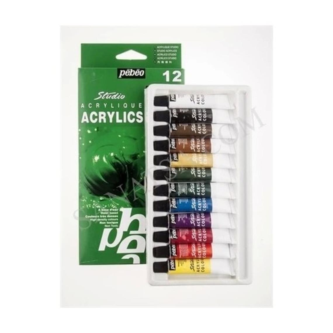 Pebeo Acrylic Studio Set 12 Renk Akrilik Boya
