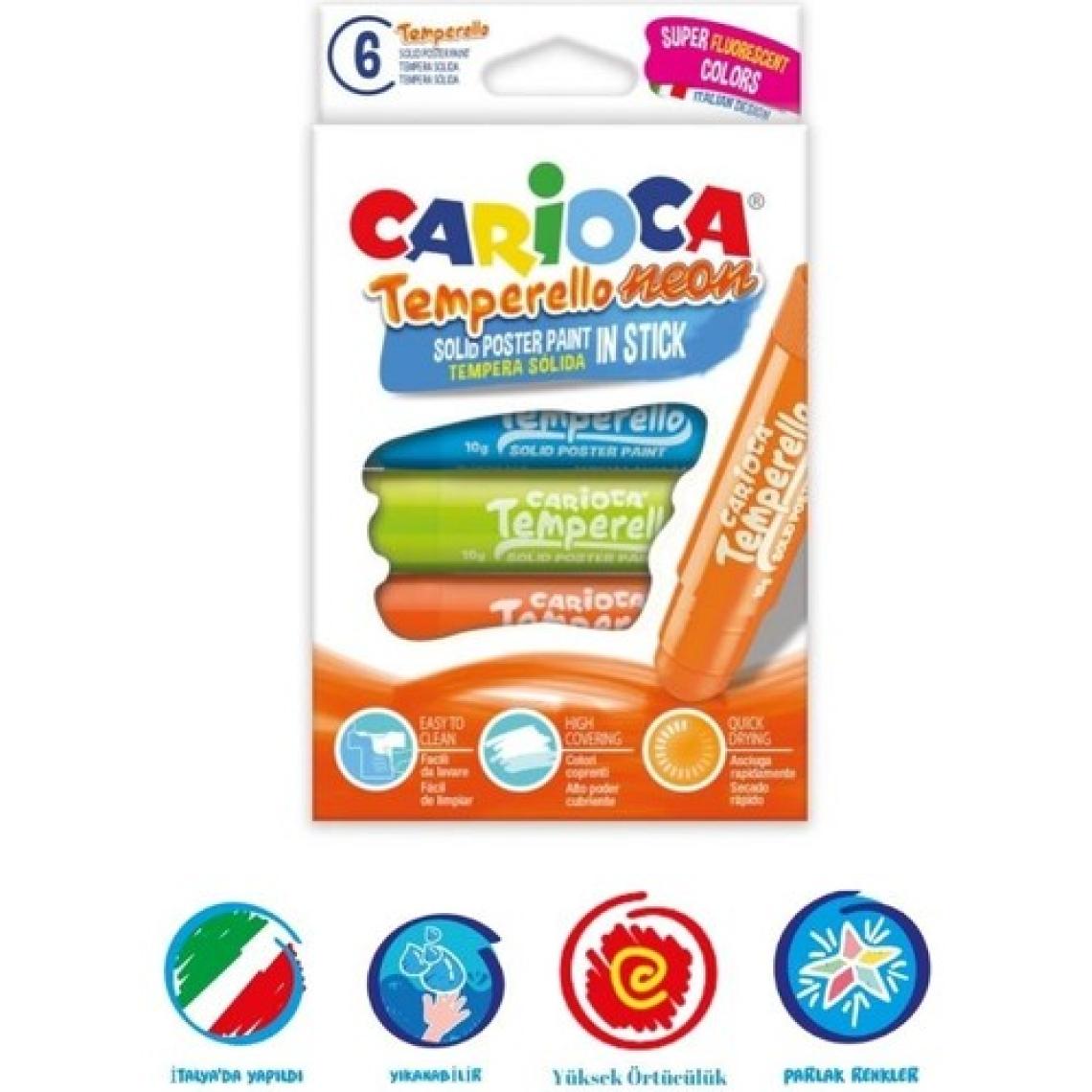 Carioca -  Temperello Neon - 6 Parça