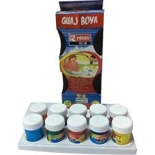 Mikro GJ-10 Guaj Boya 10 Renk 15 ml. Plastik Şişede