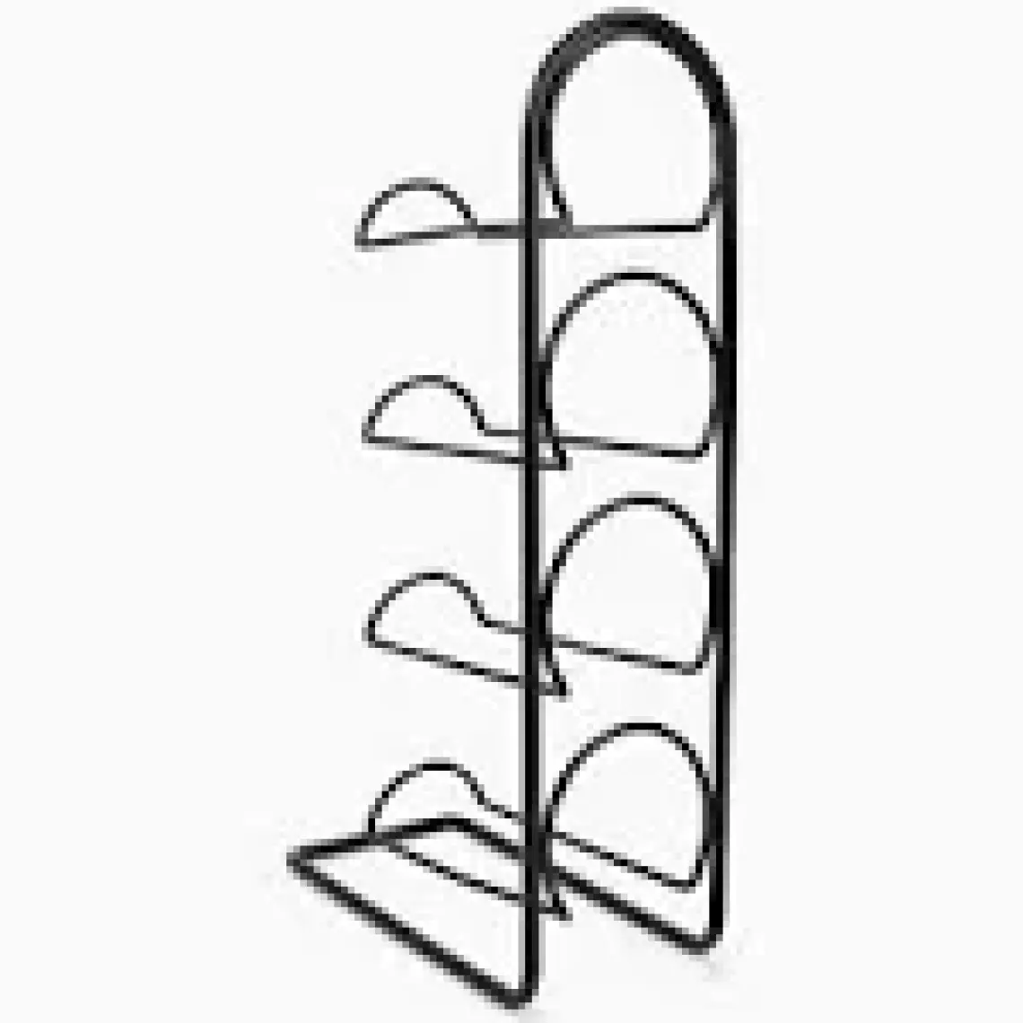 Tekno-tel Metal 4'lü Şaraplık MG024 Siyah