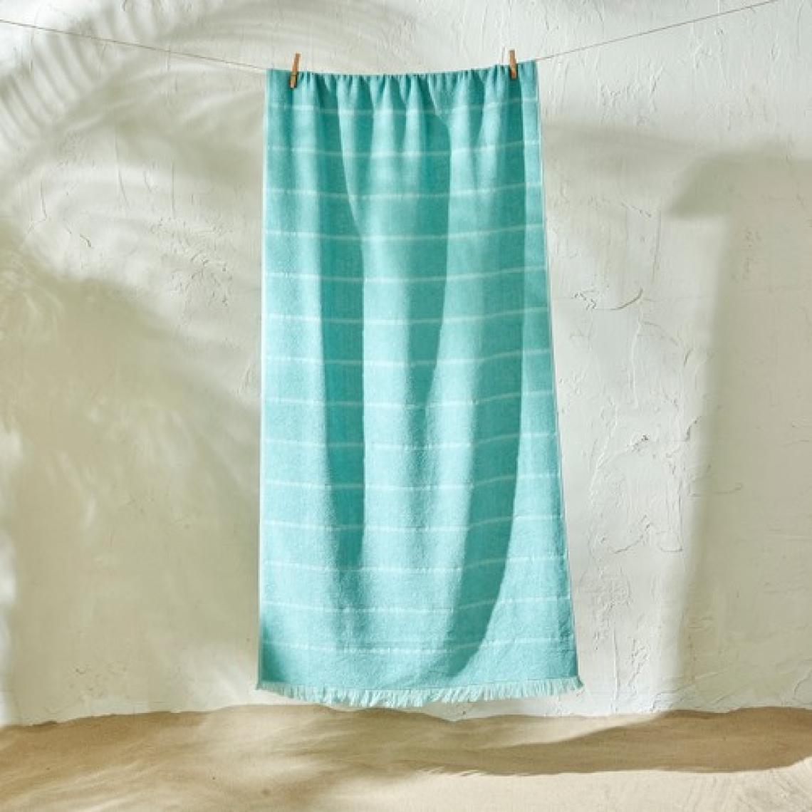 Holly Pamuklu Plaj Havlusu Mint (75X150 Cm)