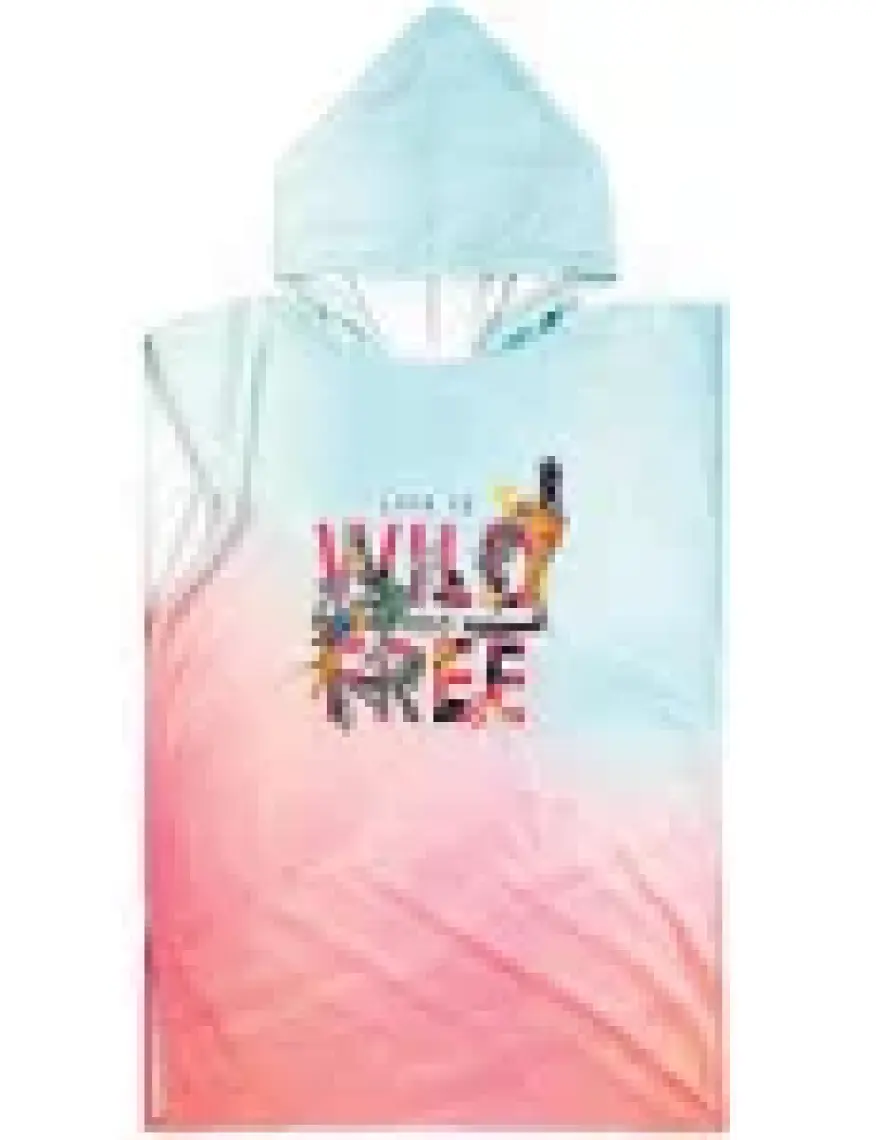 Hamur Sörf Yazlık Panço Kapşonlu Plaj Havlusu Surf Wild