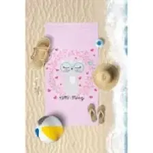 Vevien Home Sevimli Kedi Dijital Baskılı 70X140 cm Çocuk Plaj Havlusu