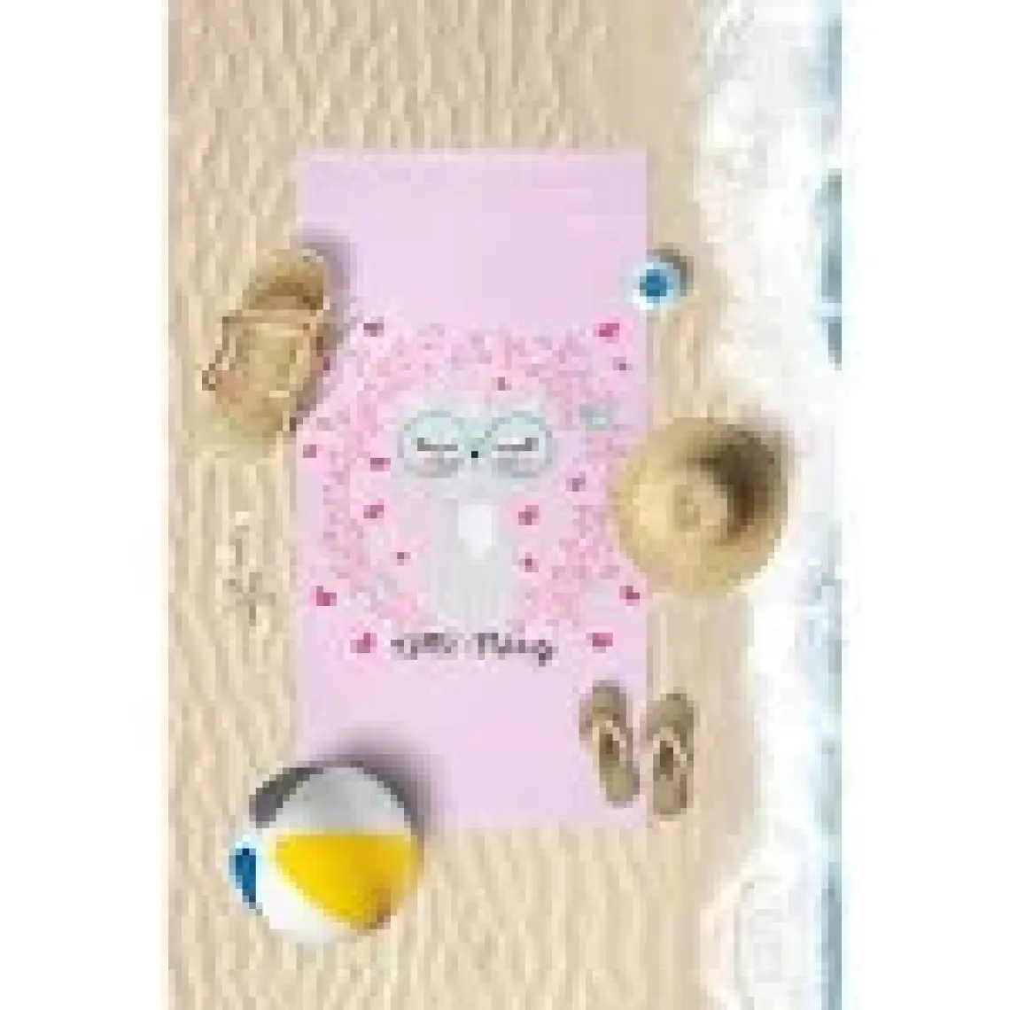 Vevien Home Sevimli Kedi Dijital Baskılı 70X140 cm Çocuk Plaj Havlusu